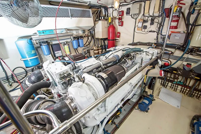 Slide: The Image of Hatteras Cockpit Motor Yacht 1993 - 98