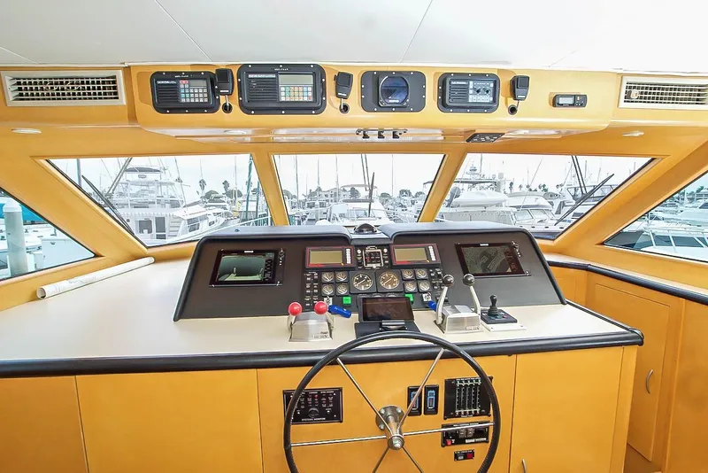 Slide: The Image of Hatteras Cockpit Motor Yacht 1993 - 66