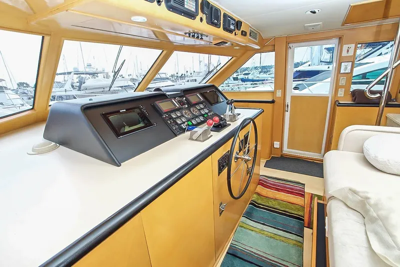 Slide: The Image of Hatteras Cockpit Motor Yacht 1993 - 67