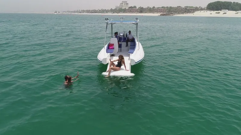 Slide: The Image of 2022 Ocean Craft Marine Beachlander 8.75 with people enjoying the water. - 8