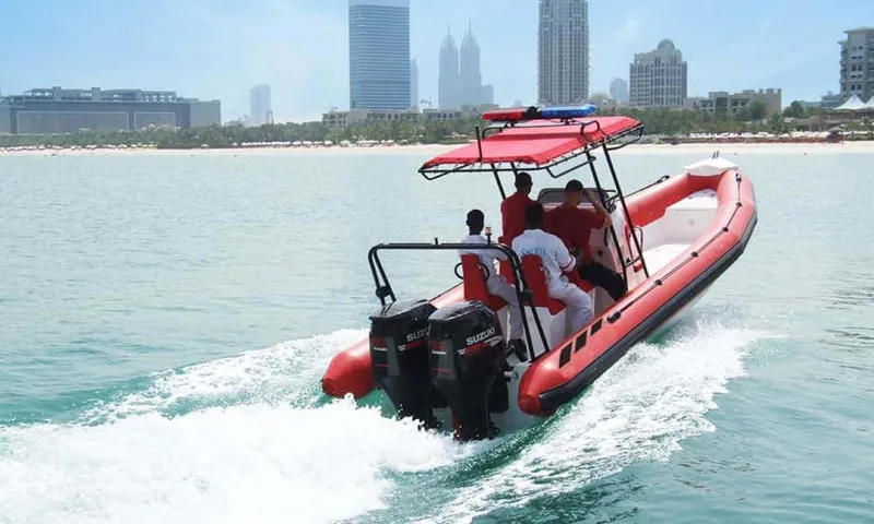 The Image of Ocean Craft Marine Fire-Fighting 8.0 M boat in action, 2022 model. - 1