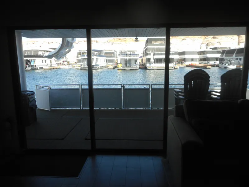 Slide: The Image of Houseboat interior view overlooking marina, Adonia Melody Share #12, 2021 model. - 43