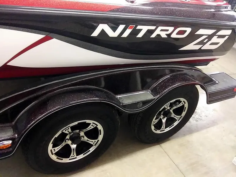 Slide: The Image of 2015 Nitro Z-8 DC boat trailer with stylish wheels. - 12