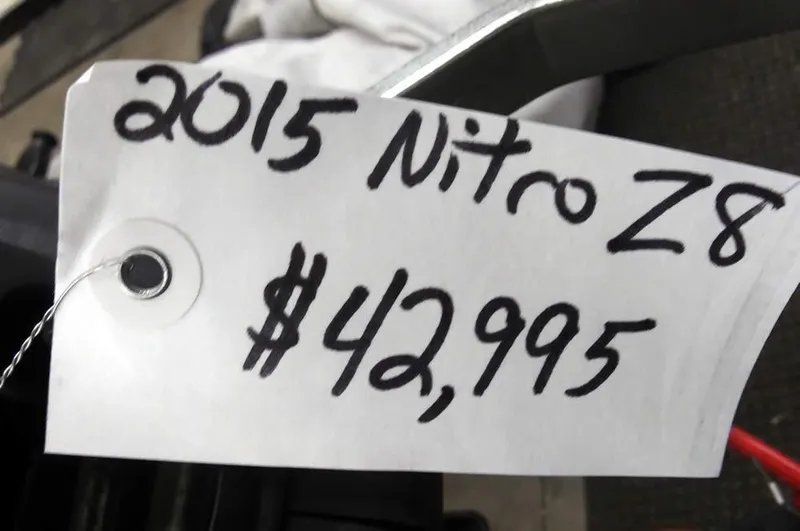 Slide: The Image of Price tag for 2015 Nitro Z-8 DC, $42,995. - 7