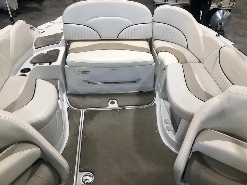 Slide: The Image of Luxurious interior of 2010 Azure 258 boat with plush seating and elegant design. - 8