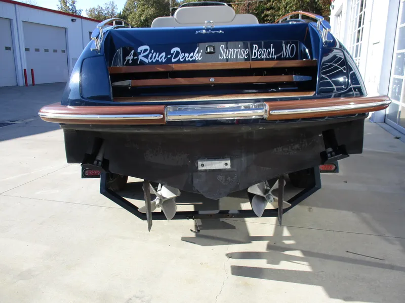 Slide: The Image of 2005 Riva 33 SUNRIVA boat stern view with propellers, docked at Sunrise Beach, MO. - 8