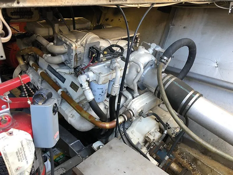 Slide: The Image of Engine room of a 1989 Pluckebaum 75 Coastal Cruiser yacht. - 18