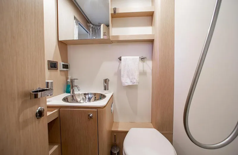 Slide: The Image of Modern bathroom interior of 2017 Riva 88 Domino Super yacht. - 46