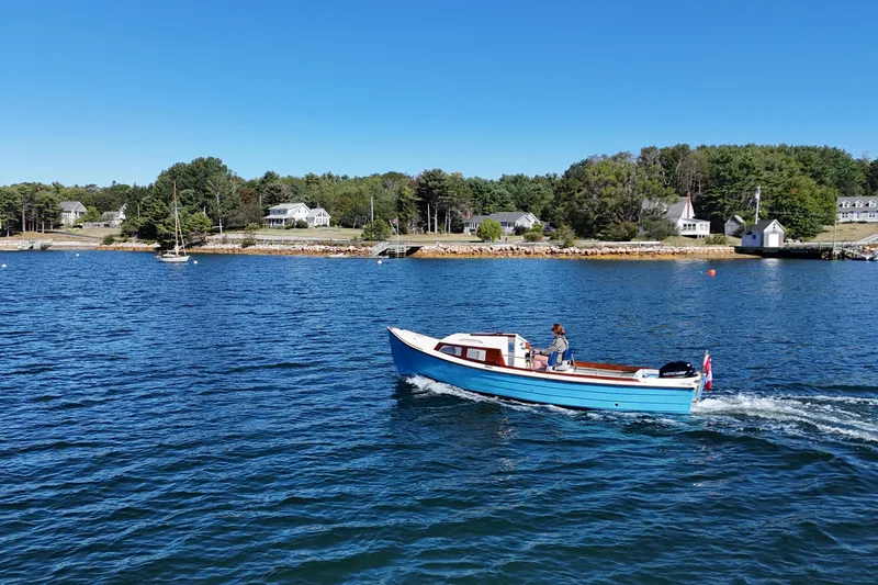 Slide: The Image of Custom Ninigret 22 OB Skiff 2025 - 12