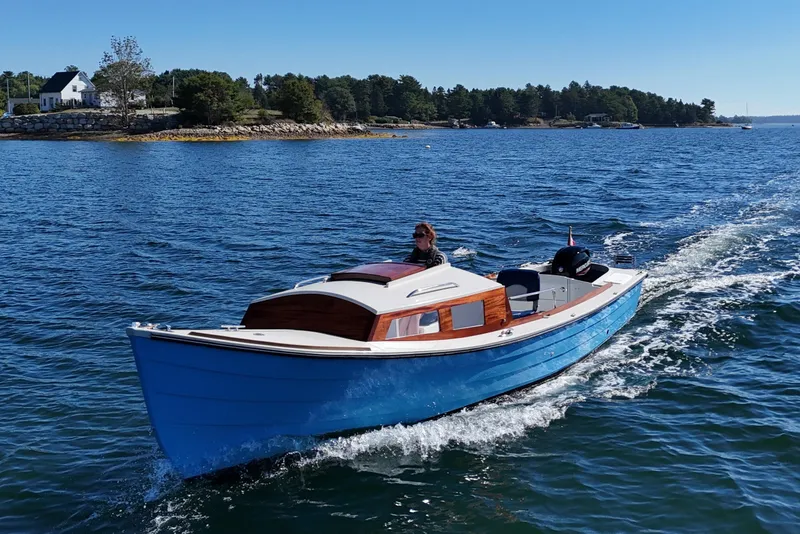Slide: The Image of Custom Ninigret 22 OB Skiff 2025 - 13