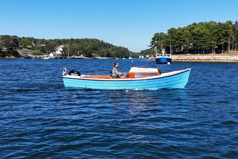Slide: The Image of Custom Ninigret 22 OB Skiff 2025 - 15