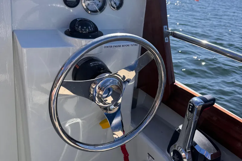 Slide: The Image of Custom Ninigret 22 OB Skiff 2025 - 30