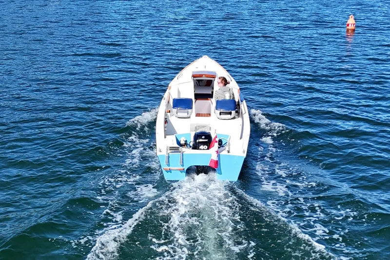 Slide: The Image of Custom Ninigret 22 OB Skiff 2025 - 14
