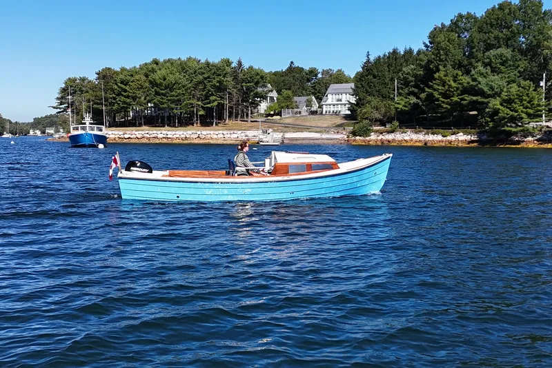 Slide: The Image of Custom Ninigret 22 OB Skiff 2025 - 16