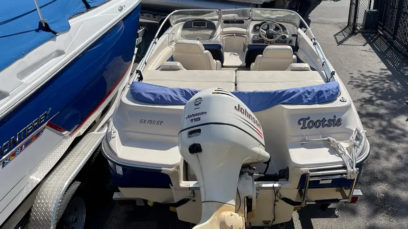 Slide: The Image of 2003 Glastron GX 180 Ski & Fish boat with Johnson outboard motor. - 5