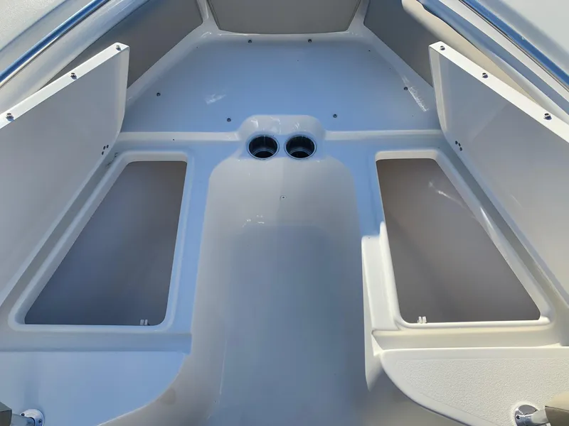 Slide: The Image of 2024 Key West 219 FS boat interior storage compartments. - 16