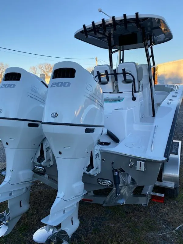 The Image of 2024 Cape Horn 24 XS boat with dual 200 HP engines. - 0