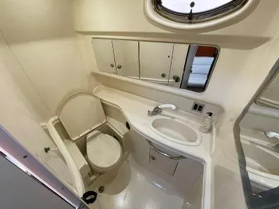 Slide: The Image of 2005 Sea Ray 340 Sundancer bathroom interior view. - 10