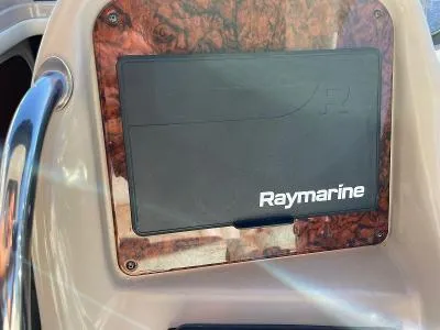 Slide: The Image of Raymarine display on 2005 Sea Ray 340 Sundancer dashboard. - 38
