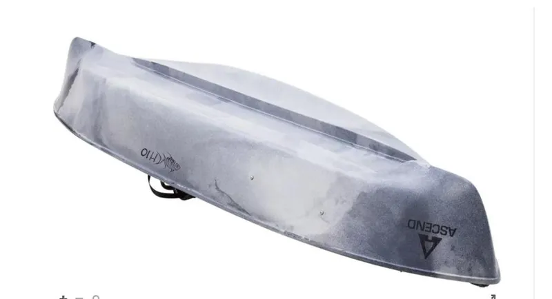 Slide: The Image of 2021 Ascend H10 Hybrid Sit-In kayak, bottom view. - 4