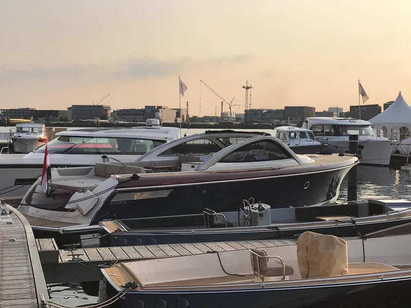 Slide: The Image of Luxury Keizer 42 yacht docked at marina, 2023 model. - 34