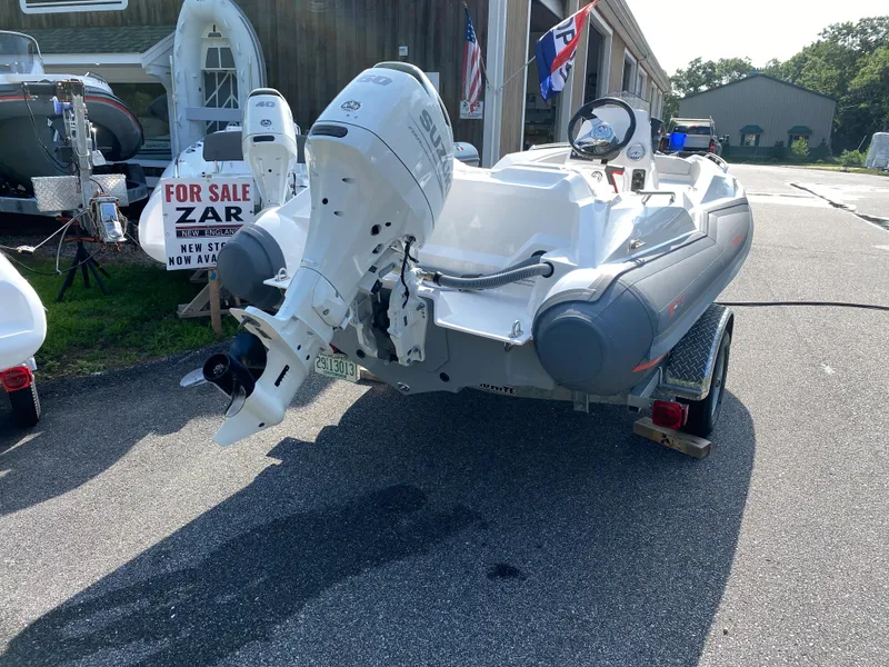 Slide: The Image of 2023 Zar Formenti Tender ZF-3 inflatable boat for sale, displayed on a trailer. - 3