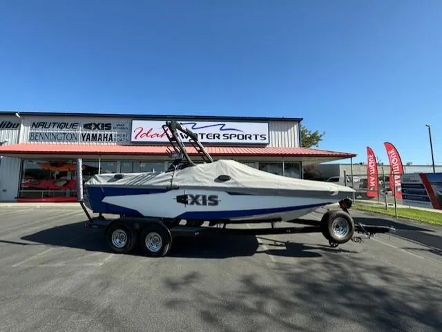 Slide: The Image of 2020 Axis A20 boat with cover at Idaho Water Sports dealership. - 3