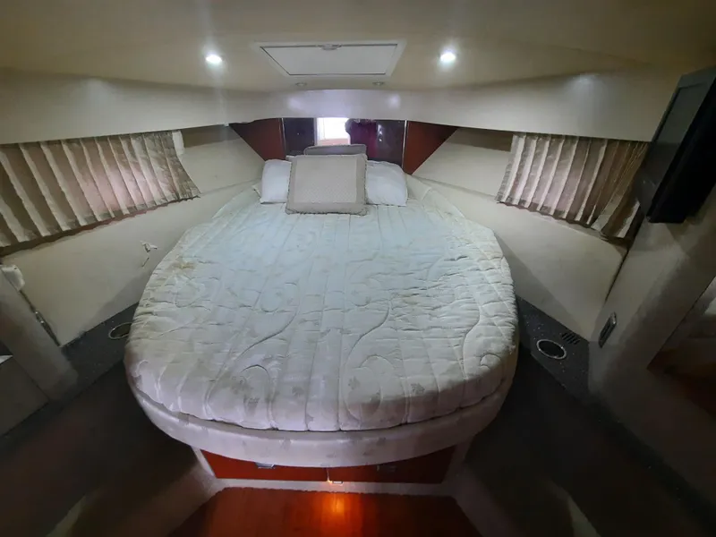 Slide: The Image of 2008 Formula 40 PC boat interior cabin with bed and ambient lighting - 33