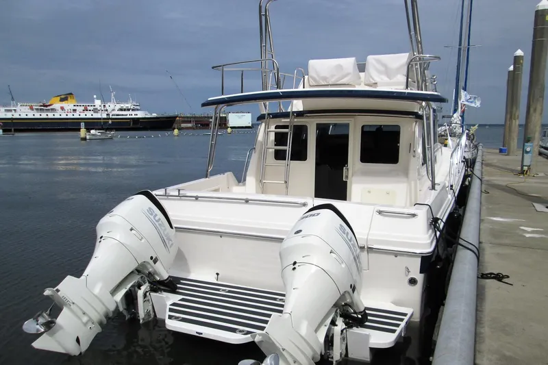 Slide: The Image of Twin Outboards Set Wide - 3