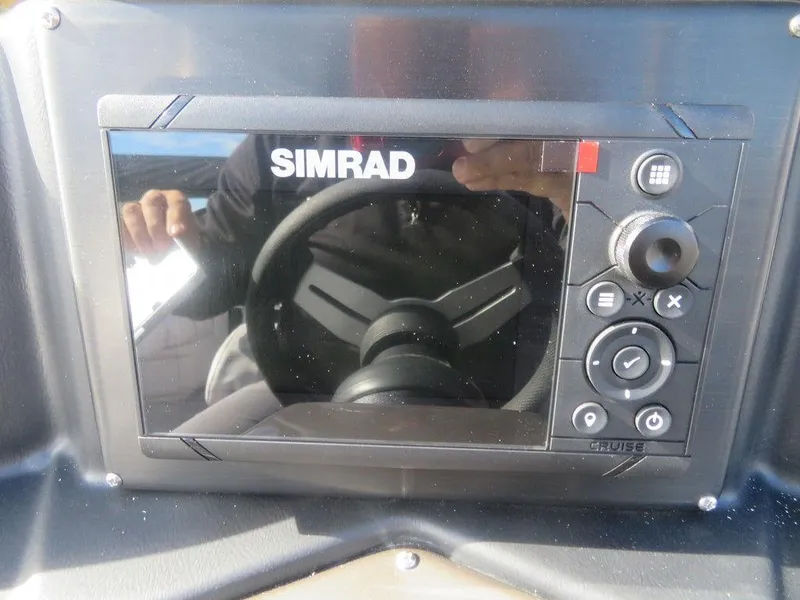 Slide: The Image of Simrad display on 2022 Coach Pontoons 241 RFC boat dashboard. - 20