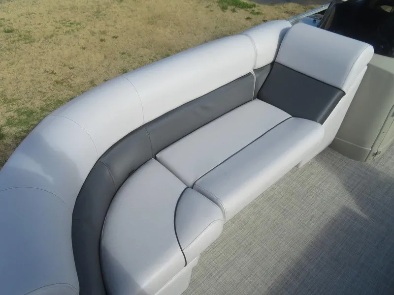 Slide: The Image of 2022 Coach Pontoons 241 RFC boat with luxurious seating. - 9