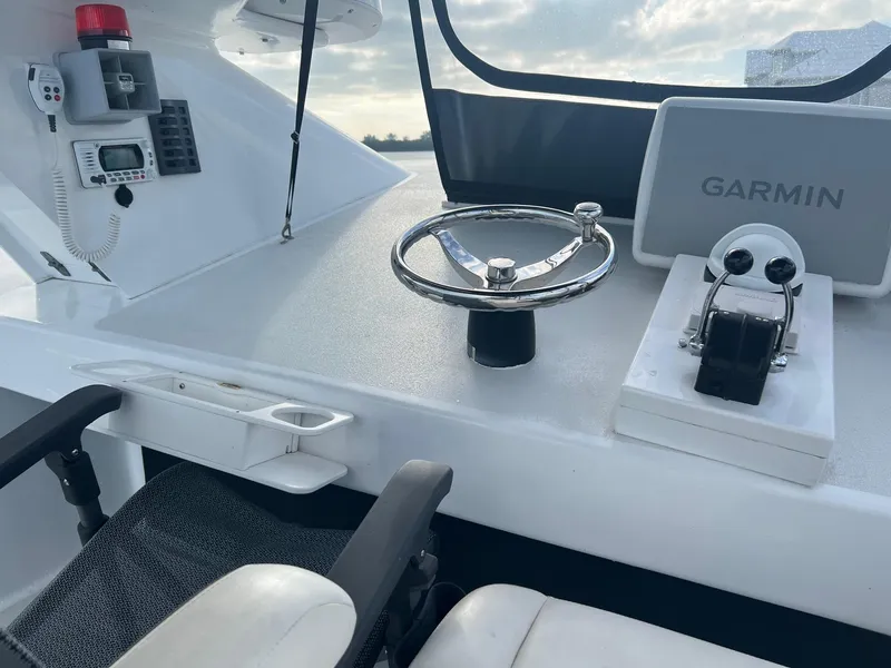 Slide: The Image of Helm of Jutson 46 LRC yacht, year 2000. - 26