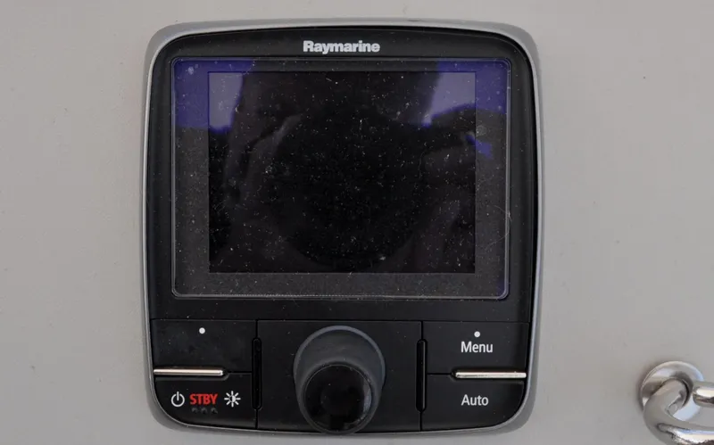 Slide: The Image of Raymarine navigation display on 2000 Grand Banks Heritage Europa 52 yacht. - 32