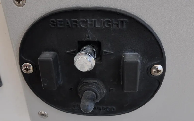 Slide: The Image of Searchlight control panel on 2000 Grand Banks Heritage Europa 52 yacht. - 37