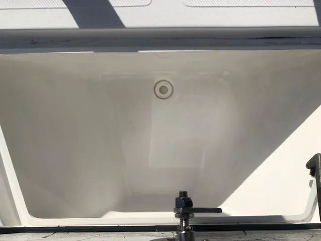 Slide: The Image of Open storage compartment of Piranha Alvo F1700 boat, 2025 model. - 15