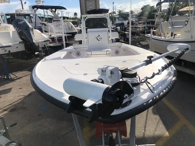 Slide: The Image of Piranha Alem F2000 boat, 2022 model, parked in a marina. - 4