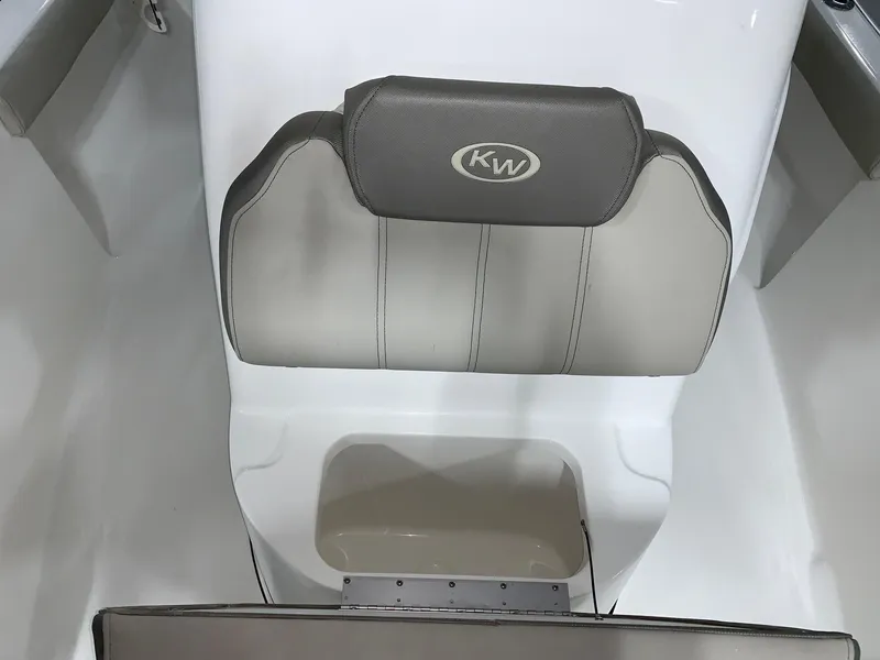 Slide: The Image of 2024 Key West 189 FS boat seat with storage compartment. - 10