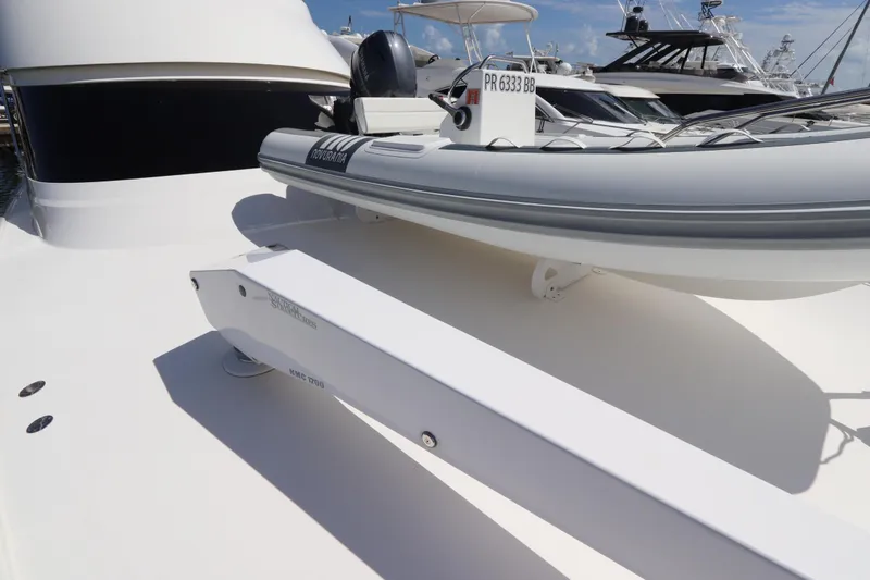 Slide: The Image of Luxury Viking 66 yacht with tender boat on deck, 2013 model. - 59