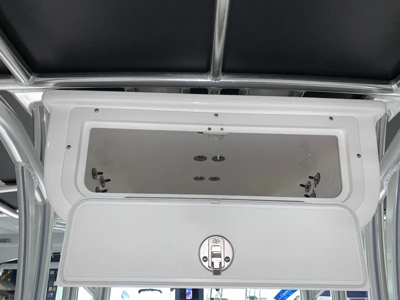 Slide: The Image of 2024 Cape Horn 22 OS boat storage compartment. - 7