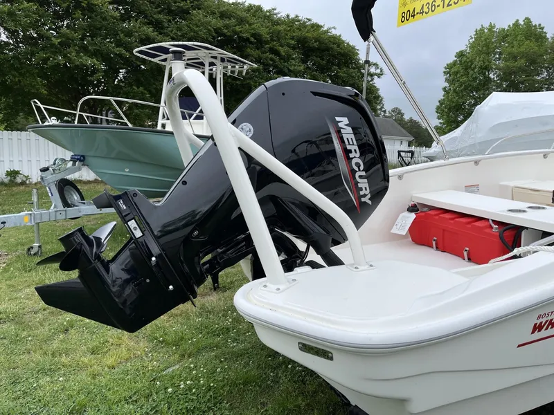 Slide: The Image of 2024 Boston Whaler 160 Super Sport with Mercury outboard motor. - 22