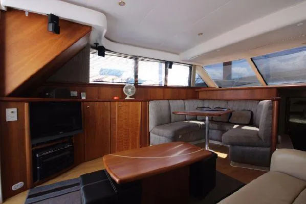 Slide: The Image of Interior of 2001 Silverton 42 Convertible yacht. - 30
