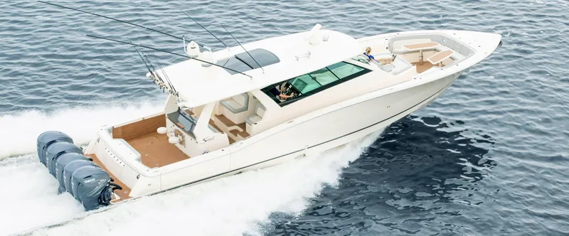 The Image of Scout 530 LXF 2026 on water, luxury motorboat. - 0