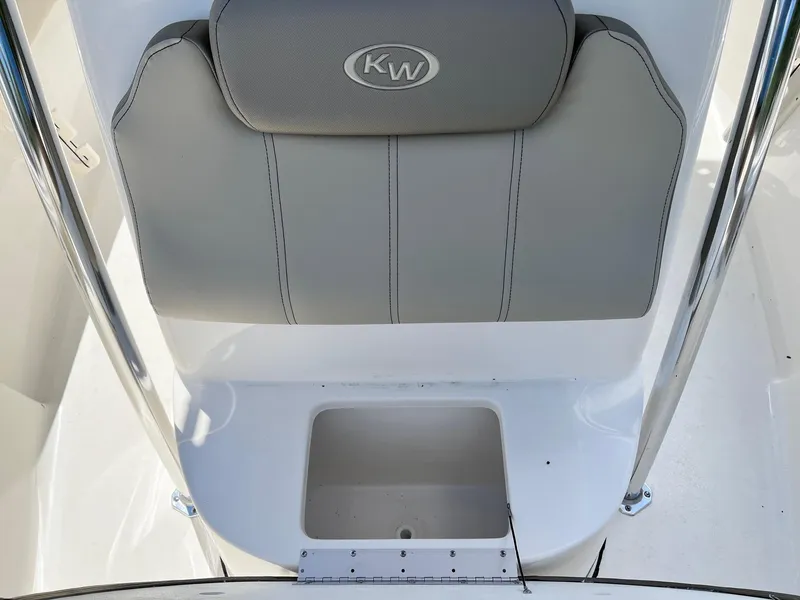 Slide: The Image of Key West 219 FS boat seat with storage compartment, 2026 model. - 9