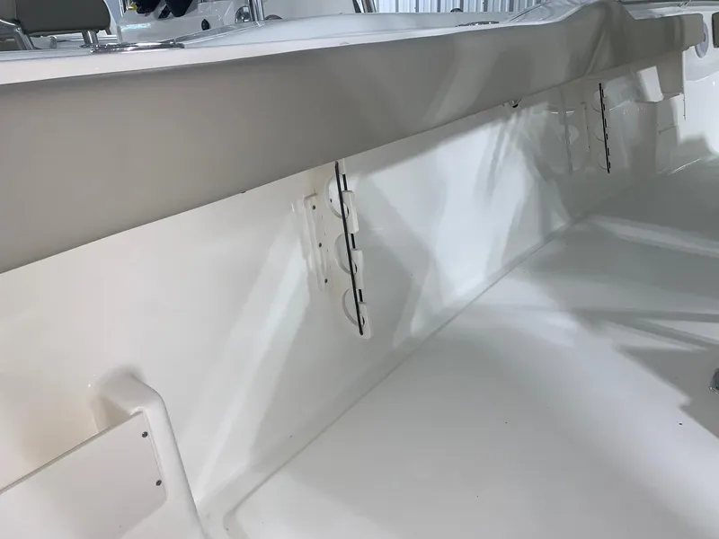 Slide: The Image of 2024 Key West 239 FS boat interior, white hull and deck. - 17