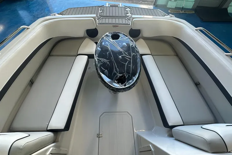 Slide: The Image of Open storage compartment on 2026 Starcraft SVX 191 OB boat. - 19