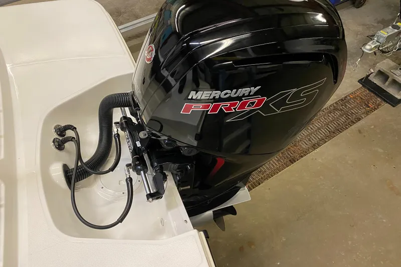Slide: The Image of 2019 Sea Ray 190 SPX BR with Mercury Pro XS outboard motor. - 21