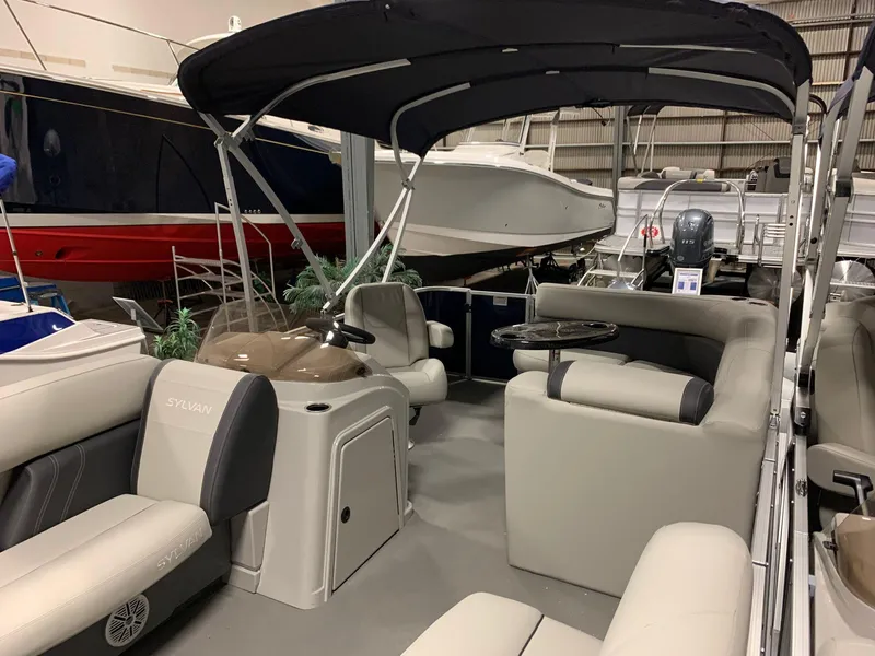 Slide: The Image of Interior of 2026 Sylvan Mirage 818 Cruise pontoon boat. - 5