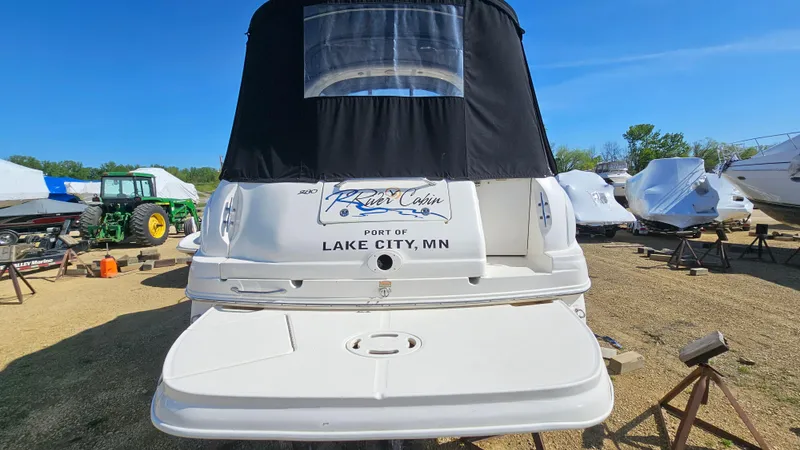 Slide: The Image of 2003 Sea Ray 280 Sundancer boat docked in Lake City, MN. - 4