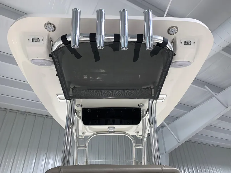 Slide: The Image of 2024 Key West 244 Center Console boat with rod holders and T-top. - 4