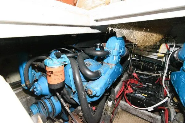 Slide: The Image of Engine compartment of a 1995 Silverton 34 Aft Cabin Motor Yacht. - 32